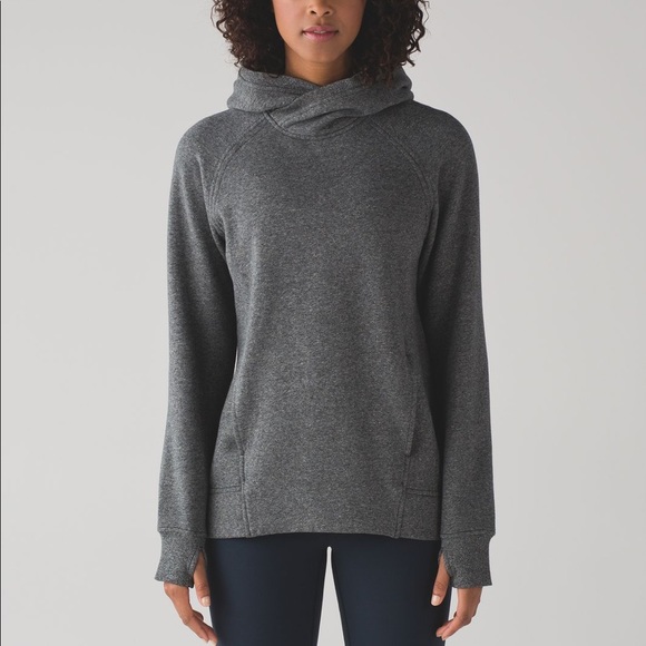 lululemon athletica Tops - Lululemon•Fleece Please Grey Hoodie Pullover